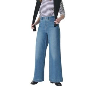 SPANX Wide Leg Pull On Jeans